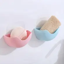 ABS пластиковые на присосках мыло зубная щетка коробочка, мыльница держатель Кухня Полка Подставка для губки ванная комната держатель для мыла корзина для ванной