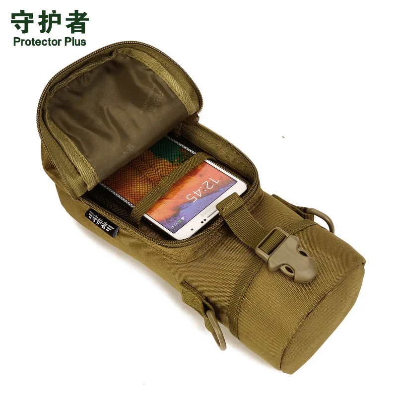 Protector Plus A011 Outdoor Sports Bag Camouflage Nylon Tactical Military Molle EDC Pouch Belt Pouch Kettle Pack 750ml 800ml