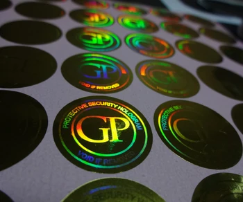 

Free design ! secure genuine custom gold hologram labels stickers , void if removed