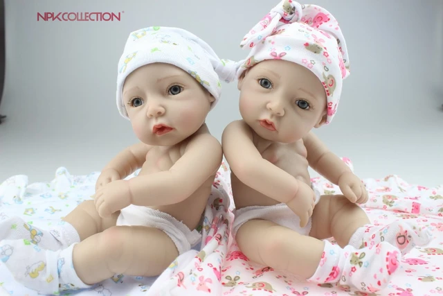 28cm Mini Bebe Reborn Doll Baby Toys Slicone Reborn Baby Dolls Mini Twin  Gift Bonecas Christmas Cute Baby