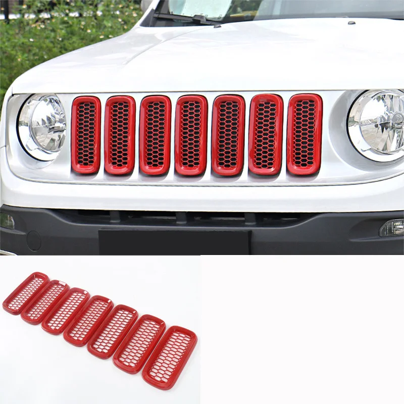 Lsrtw2017 Abs бамперная решетка Aiir впускная сеть для Jeep Renegade - Название цвета: red 2