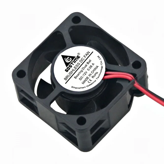 Rolamento de Esferas Ventilador sem Escova da cc Centímetros de Refrigeração do Dissipador de Calor Peças Gdstime Pequeno 40mm x 20mm 4 Radiador 40x40mm Refrigerador Computador 4020 5 12 v - Imagem 5