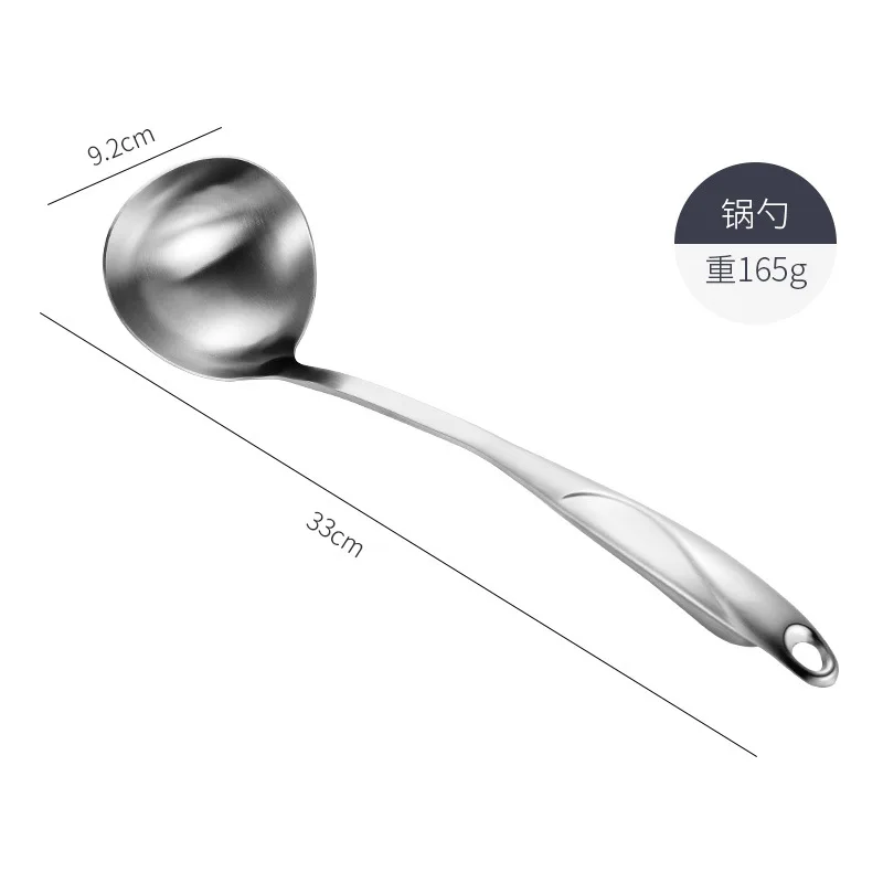 1 шт. 18/10 нержавеющая сталь большая ложка для супа кухонная лопатка кухонный инструмент - Цвет: Soup Spoon