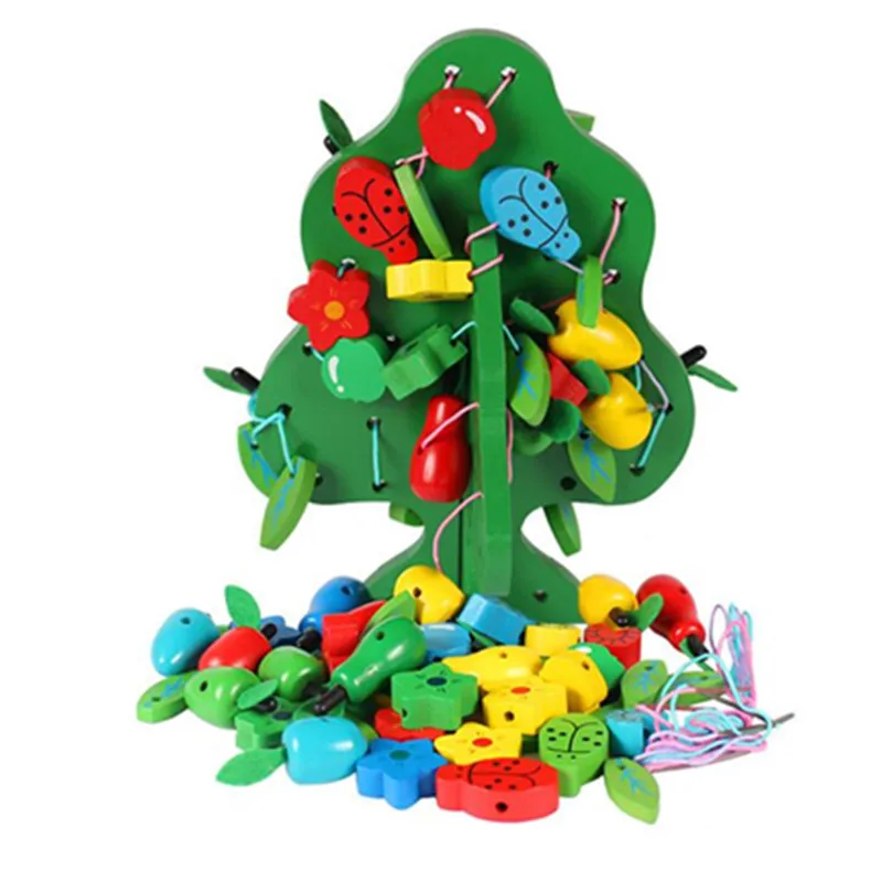 Montessori Toys Children Early Educational Learning Puzzle Wooden Toys Animal Fruit Tree House Stringing Beads Birthday Gift Montessori Toys Children Early Educational Learning Puzzle Wooden Toys Animal Fruit Tree House Stringing Beads Birthday Gift