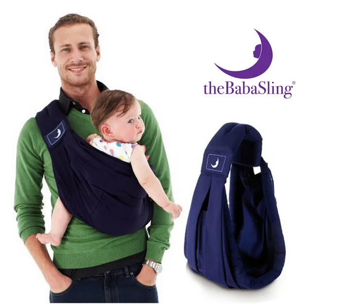 2015 BabaSling подтяжки хлопок дышащий младенческой Перевозчик Регулируемый новорожденных обёрточная бумага Однолямочный рюкзак губка Детские