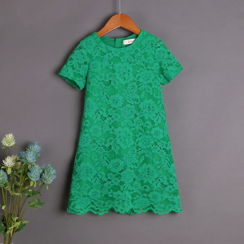 green lace dress girls