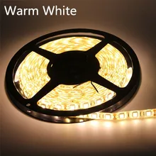  12V 0.5 / 1 / 2 / 3 / 4 / 5M 5050 60Leds/m Non-Waterproof / Waterproof Led Flexible Strip light Decoration Ribbon Tape Car Lamp 