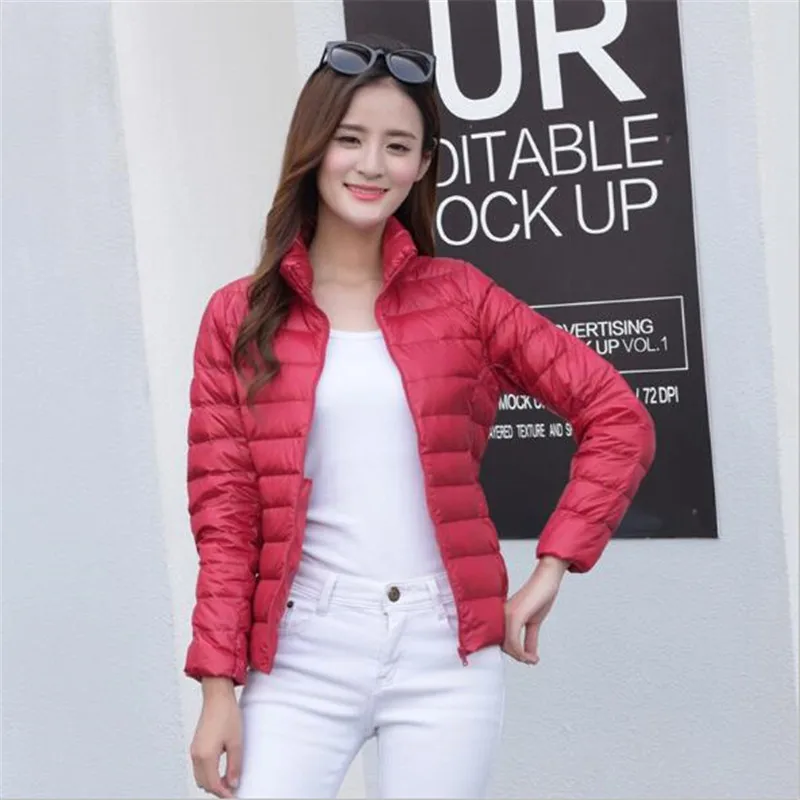 Женский Зимний короткий пуховик с подкладкой из белой утки 2016|jacket outerwear|jacket