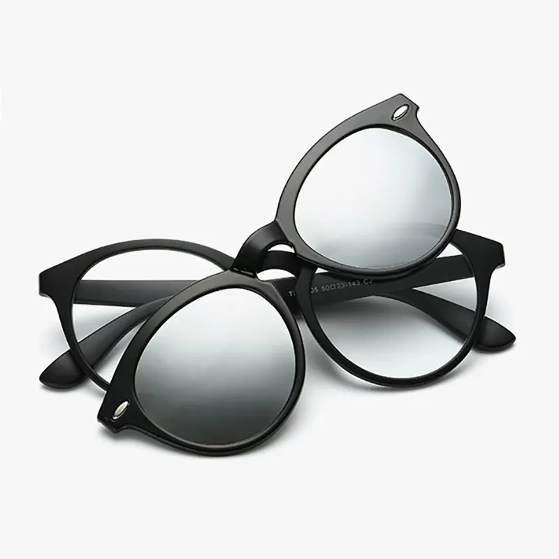 Reven Jate 2205 поляризованные солнцезащитные очки ночного видения Tr-90 пластиковые супер легкие очки с магнитной поляризацией зажимы в виде солнцезащитных очков