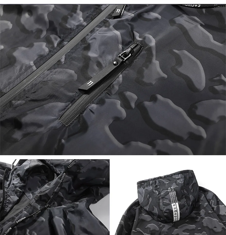 13 2018 Windbreaker Men Jacket Spring Autumn Reflective 3M Jackets Movement Hip Hop Waterproof Windbreakers Men Coat Fluorescence