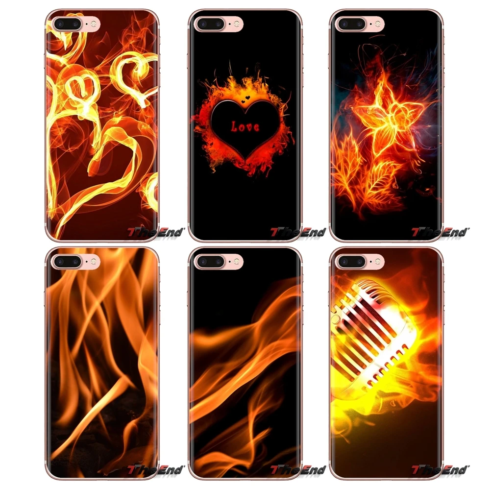 

Soft Transparent Cases Covers Abstract Fire Print For Huawei Mate Honor 4C 5C 5X 6X 7 7A 7C 8 9 10 8C 8X 20 Lite Pro