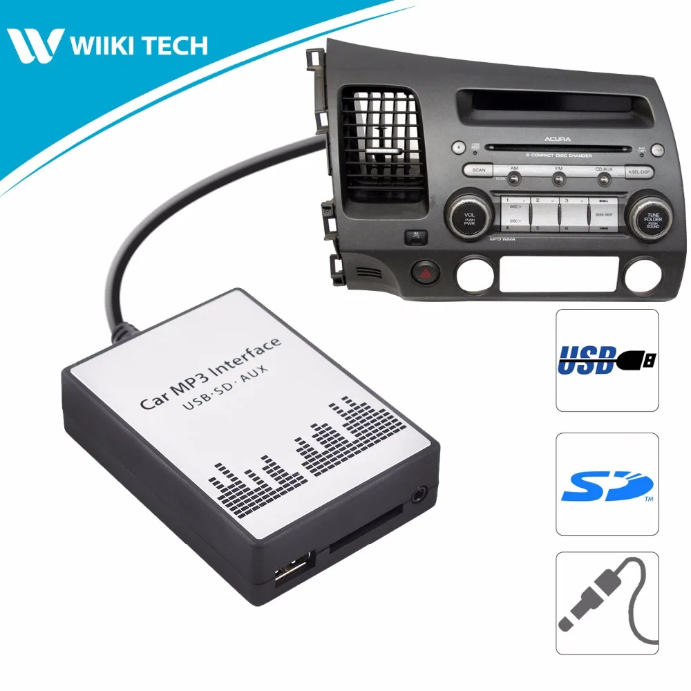 APPS2Car Car Radio USB SD AUX Interface Digital Music Changer Mp3