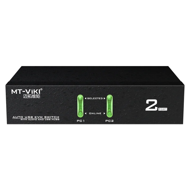 MT-Viki 2 Port USB KVM Switch  Hotkey Wired Remote