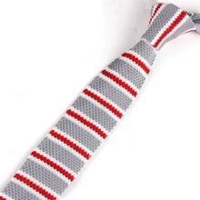 Мужские серые полосатые вязаные галстуки, Классический Тонкий вязаный галстук, обтягивающие Вязаные Галстуки для жениха, деловой галстук для свадебной вечеринки ZZLD702