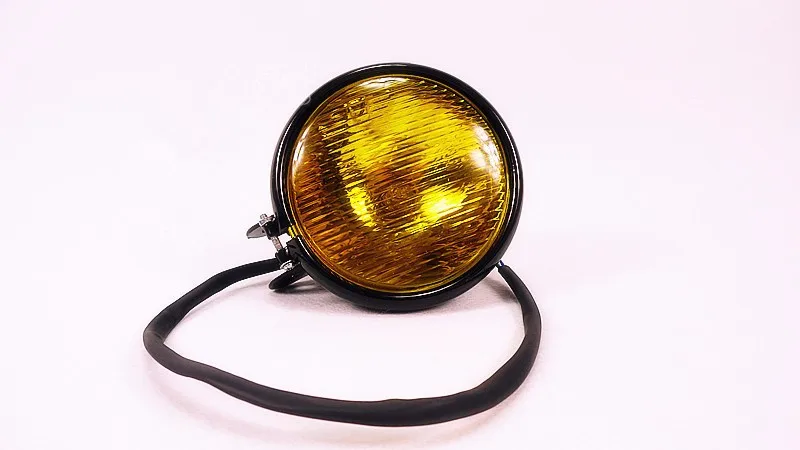 Free Shipping 12V Universal Vintage Motorcycle Headlights Motorbike