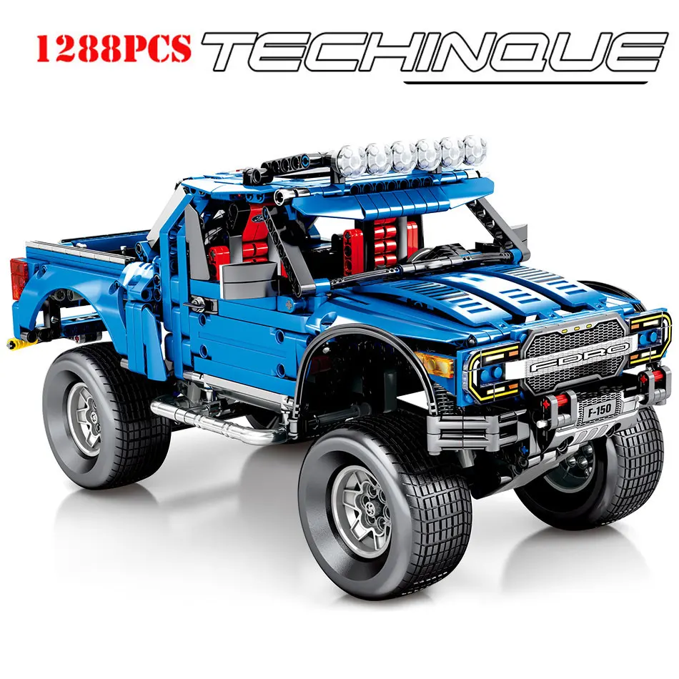 

1288pcs Technic Pickup Model Building Blocks Bricks Compatible LegoINGlys Off-road Trucks Educational Toys Diy Gifts For kids