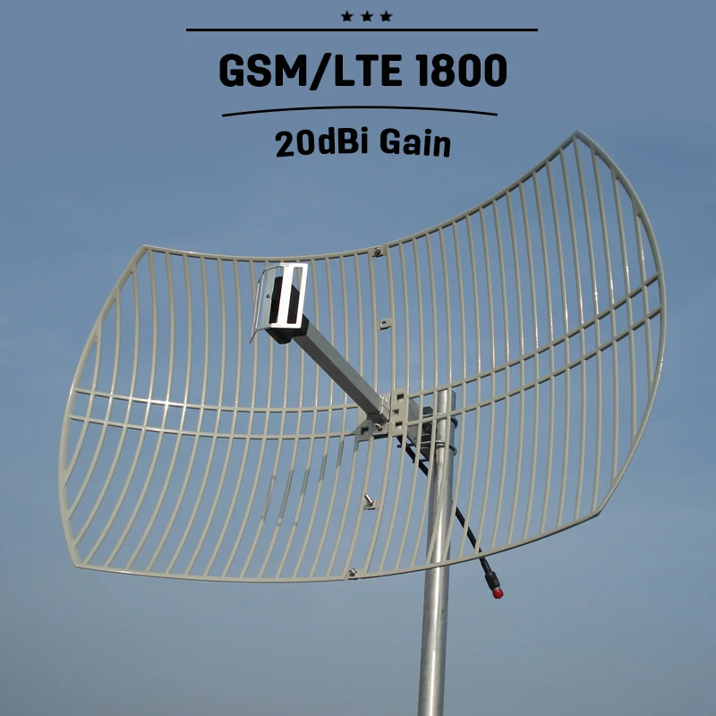 GSM 1800 4G LTE 1800mhz Outdoor Grid Antenna 20dBi Gain 4G Antenna
