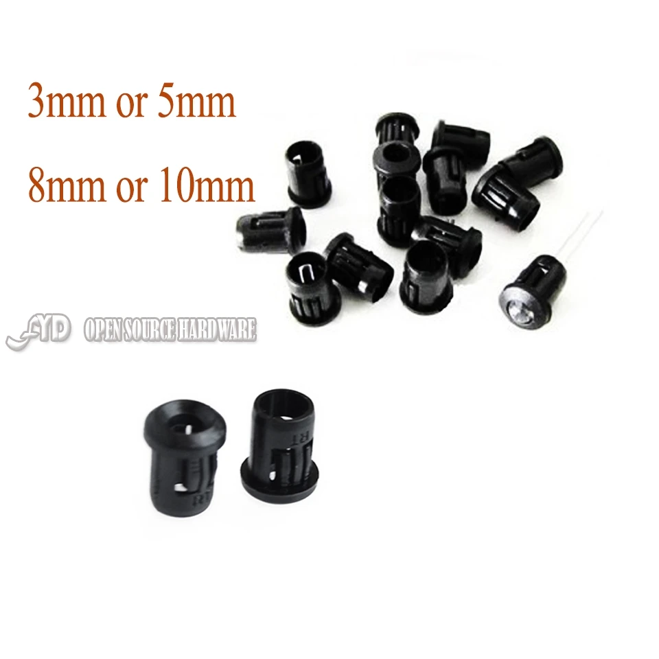 

50pcs 3MM 5MM 8MM 10MM F3 lamp cap LED plastic lamp holder
