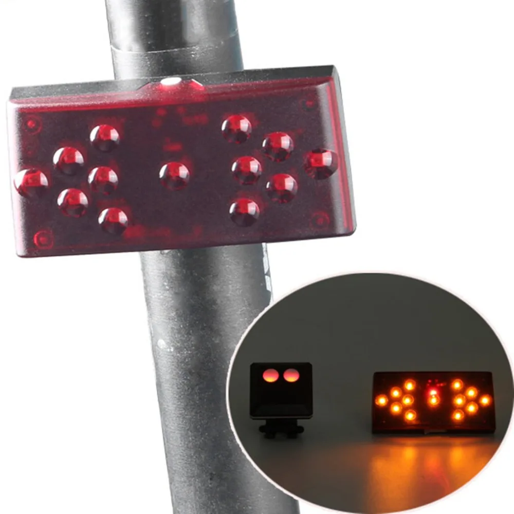 Wireless Control Bicycle Turn Signal Light Rear Tail Light