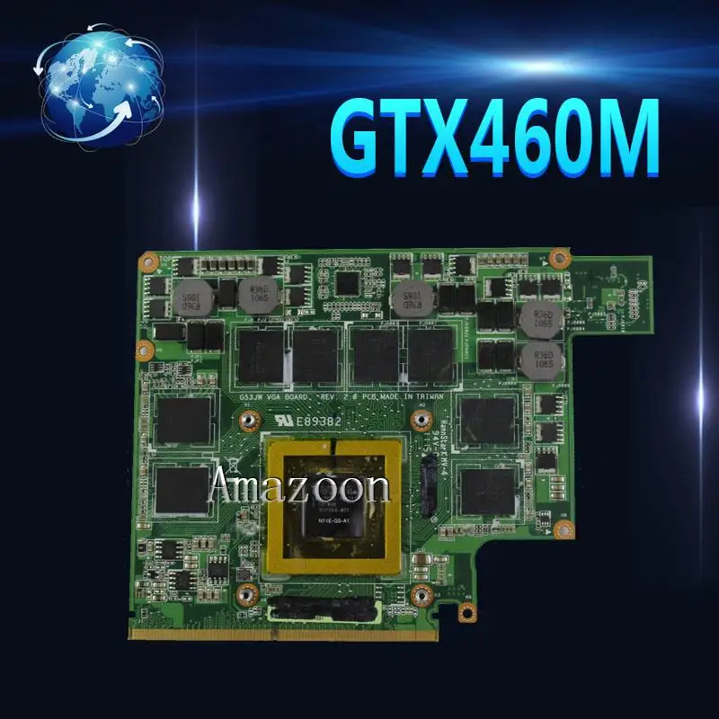 Amazoon G53JW GTX460M N11E-GS-A1 1 5 Гб для For Asus G73SW G53SW G53SX VX7 VX7S DDR5 MXMIII VGA Видеокарта | Компьютеры и