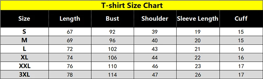 Tshirt-size