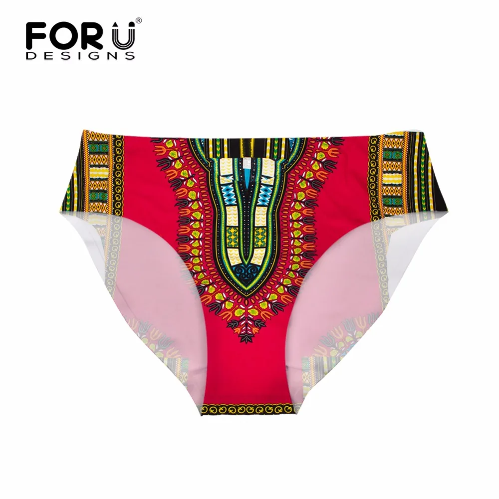 

FORUDESIGNS Brazil Bottom Swimwear Separates African Retro Printed Brazilian Bikini Bottoms Thong Swimwear Swimwear Shorts Women