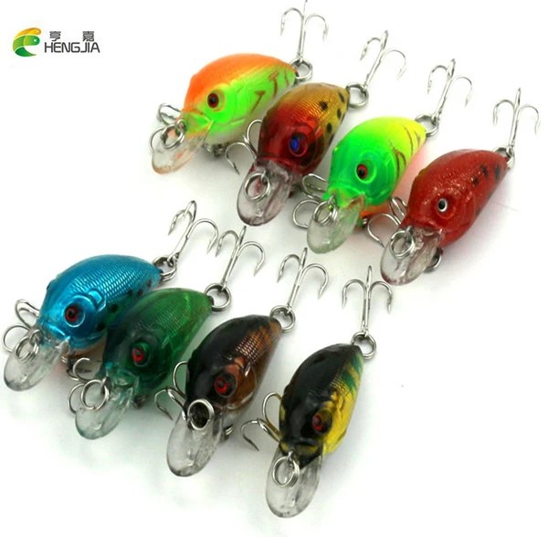 HENGJIA 8 шт. Малый Crankbait г 4,2 мм Г 45 мм Искусственные жесткая приманка пластик приманки рыбалка иска Искусственные воблеры