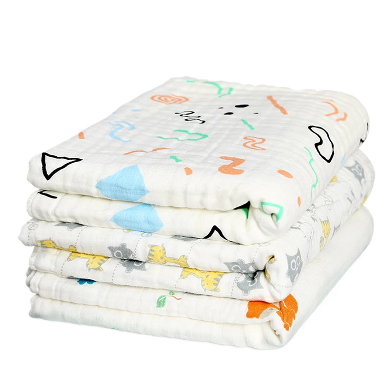 100*120 cm Four or Six Layers Baby Blankets 100 Cottom Comfy Swaddle