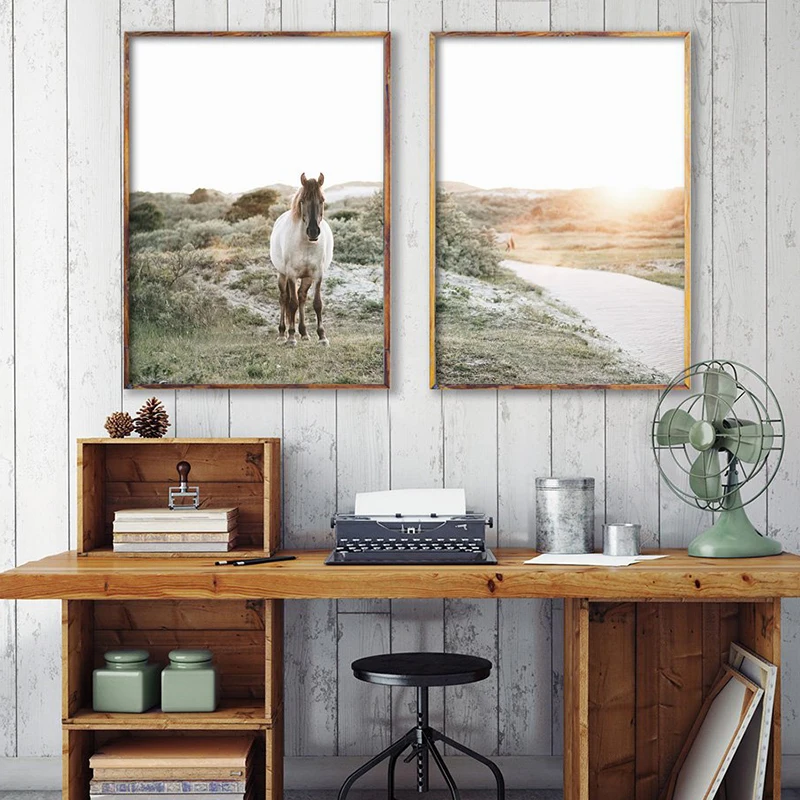 Landscape Farm Canvas Painting Home Decoration