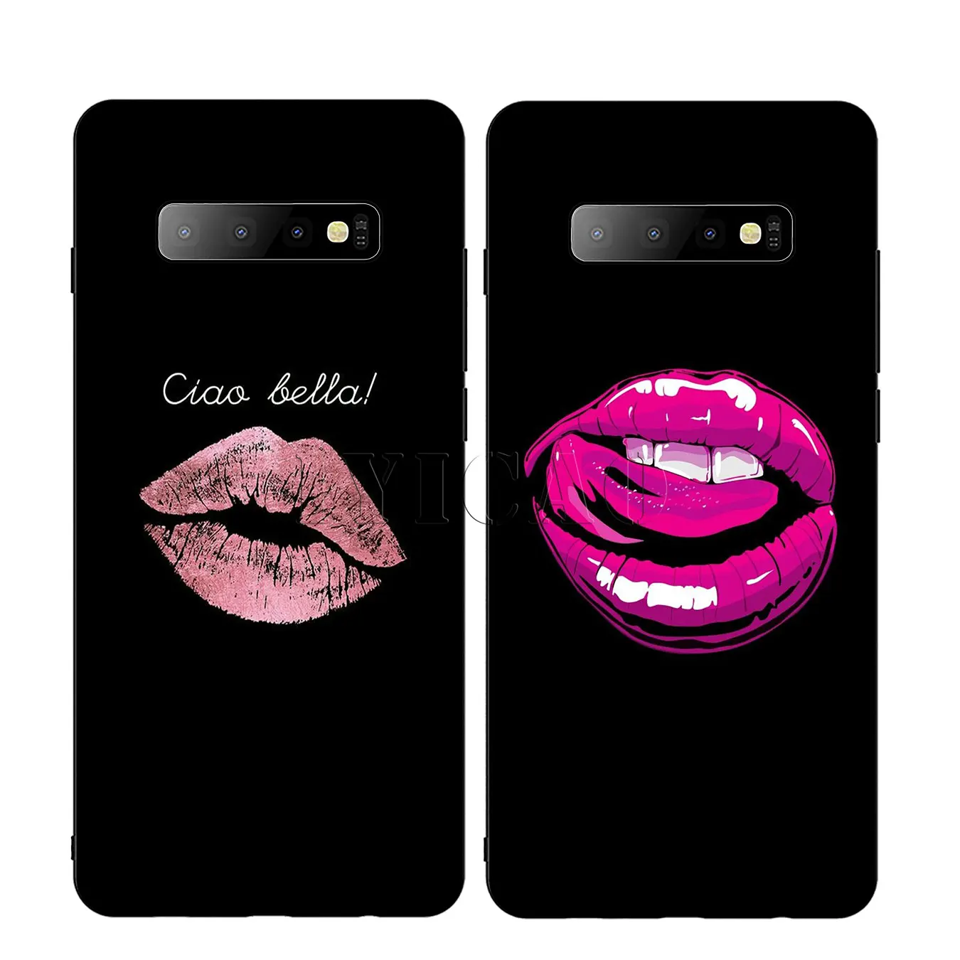 IYICAO Kiss With Lips замечательный Популярный силиконовый мягкий чехол для телефона Samsung
