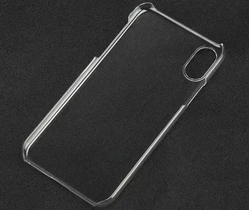 

200pcs/lot Free Shipping Clear Crystal Hard Back Case Cover For iPhone X