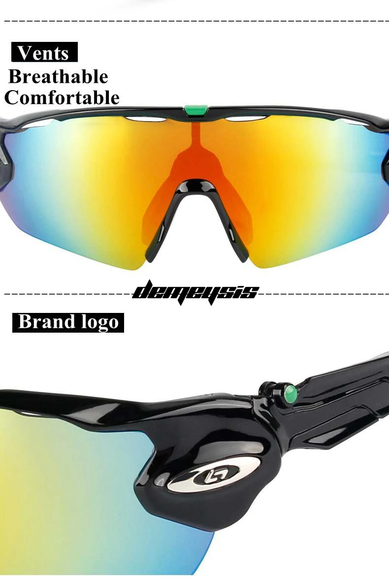 Поляризационные походные очки с 5 линзами, Uv400, спортивные очки, очки для стрельбы, альпинизма, велоспорта, горного туризма, солнцезащитные очки