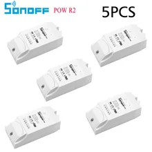 5 шт./лот Sonoff Pow R2 Мощность измерения потребления Wi-Fi выключатель энергии мониторинга Device Report Мощность Применение умный дом