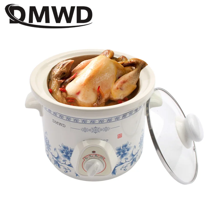 DMWD Household Electric Mini Slow Cooker 140W MINI Mechanical timer
