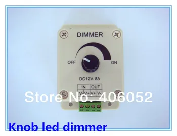 

4pcs/lot 12V 8A 96W Adjustable Brightness Controller/ Manually Rotation LED Dimmer