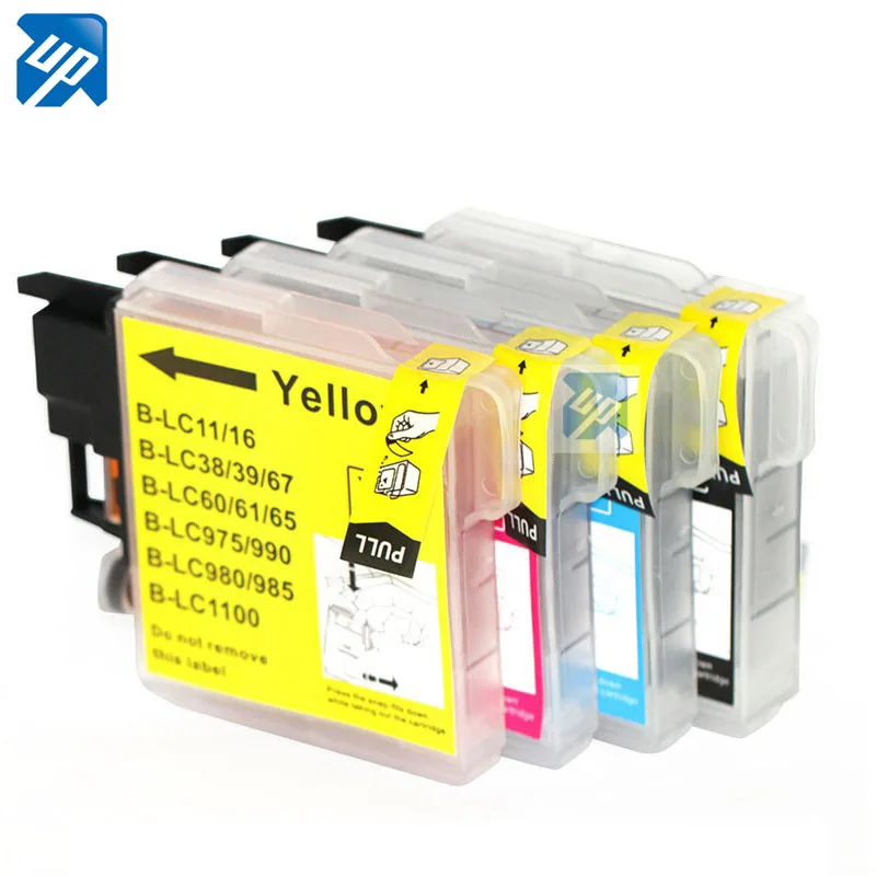 4 cartuchos de tinta para Brother LC1100 LC980 MFC 6490CW 6870CDW|ink  cartridge|brother lc980 ink cartridgesbrother cartridge - AliExpress