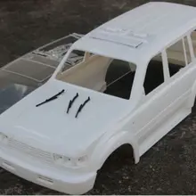 1/10 Масштаб RC LC80 Land Cruiser Неокрашенный Корпус Корпуса осевой SCX10 AX90027 AX90028 AX90035 AX90022 Рок Гусеничный грузовик 6WD