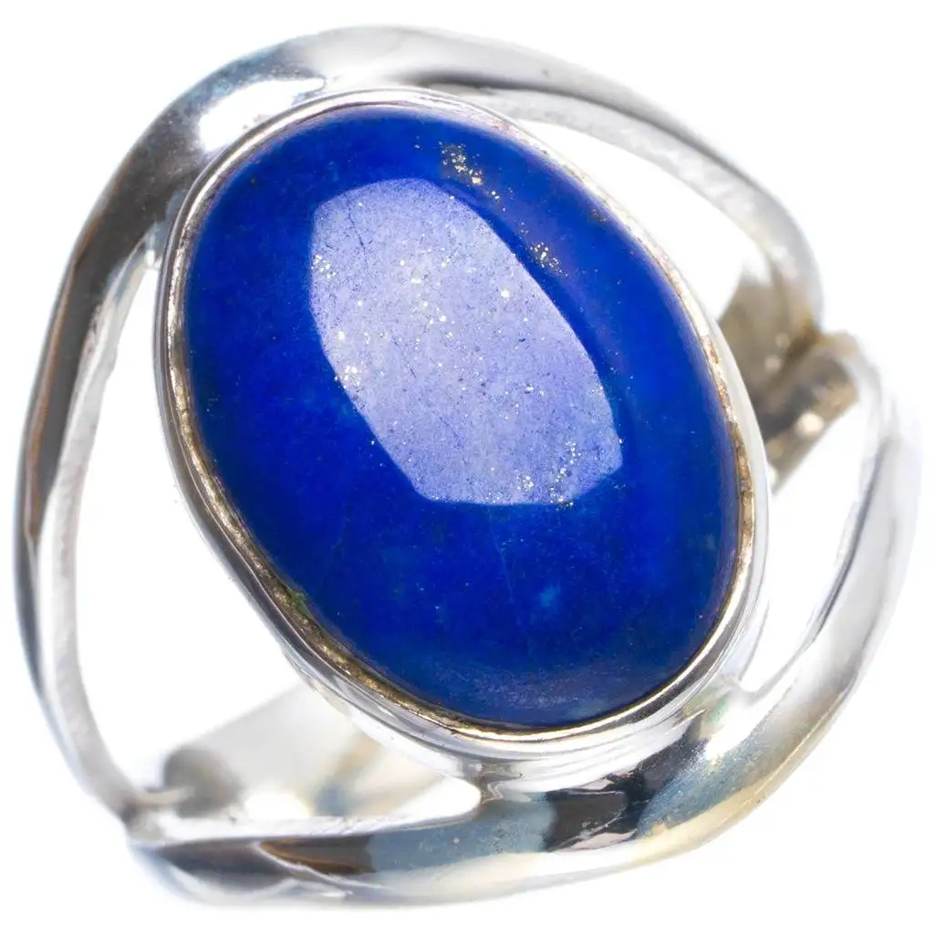 

Natural Lapis Lazuli Handmade Unique 925 Sterling Silver Ring 6.5 Y4228