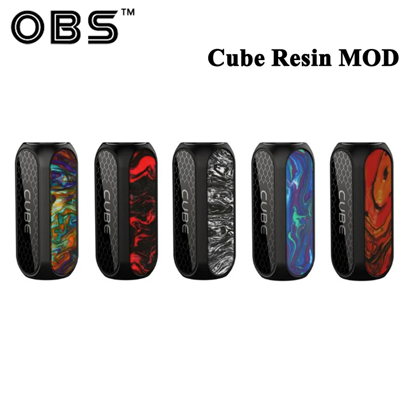

Original OBS Cube MOD Resin VW with 3000mah Battery Electronic Cigarette Vape Support OBS Cube Tank Mesh Tank Vaporizer