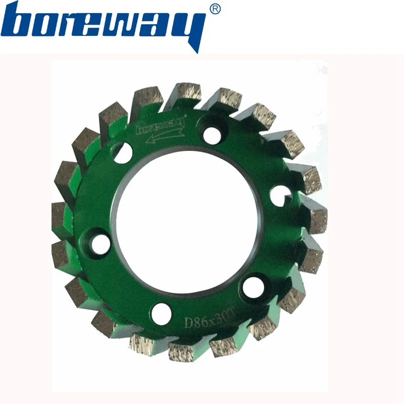 

Hot Sell D86*30T*50H Sintering Standard Stubbing Wheels Drain Board Wheels For Stone Processing