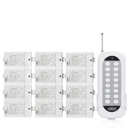 

JGL-1T1N12 12 ways with 220V Long Distance 3000W High Power Remote Control Power Switch