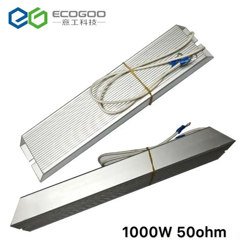 

1000W 50ohm frequency inverter Wire Wound Aluminum Housed Braking Resistor 5% Tolerance