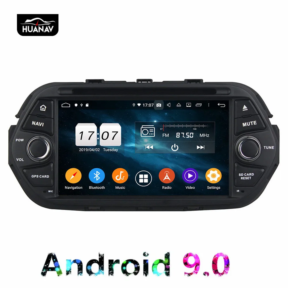 Clearance DSP Android 9.0 CD DVD Player GPS navigation For Fiat 500 EGEA 2016 2017+ auto multimedia player tape recorder 8-Core navi Audio 6