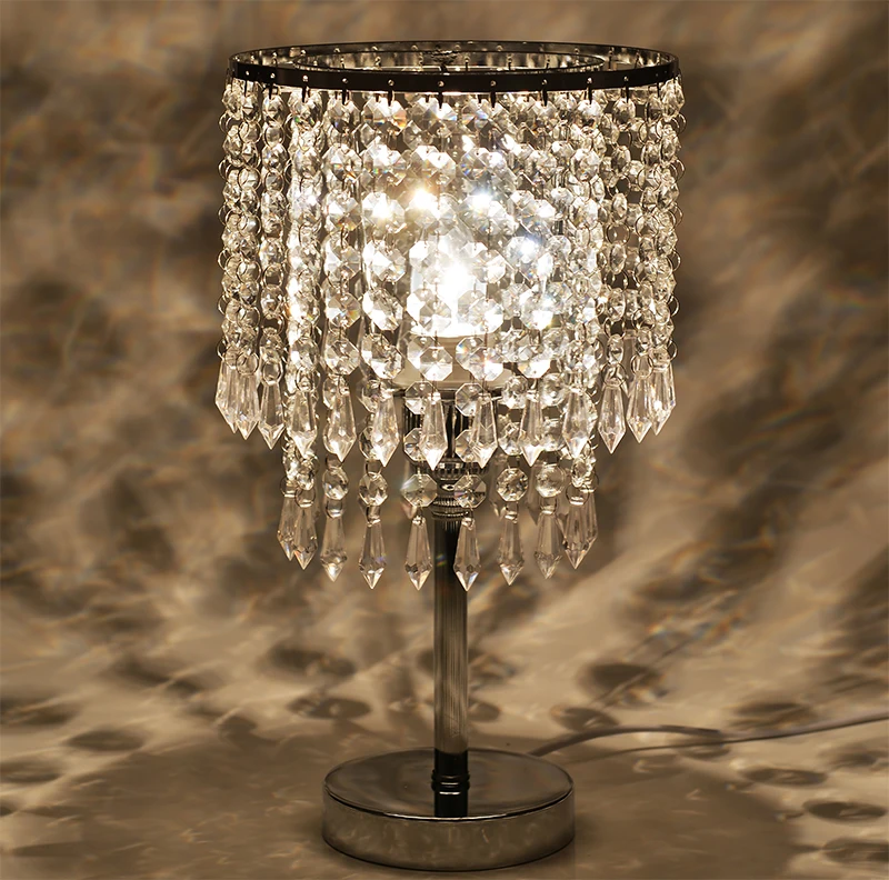 High quality European crystal decorative table lamp LED crystal table