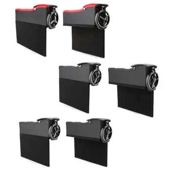 

Car Seat Crevice Storage Box With Gap Pocket Cup Holder Phone Case Coin Box Automobiles Seat Crevice Stowing Tidying