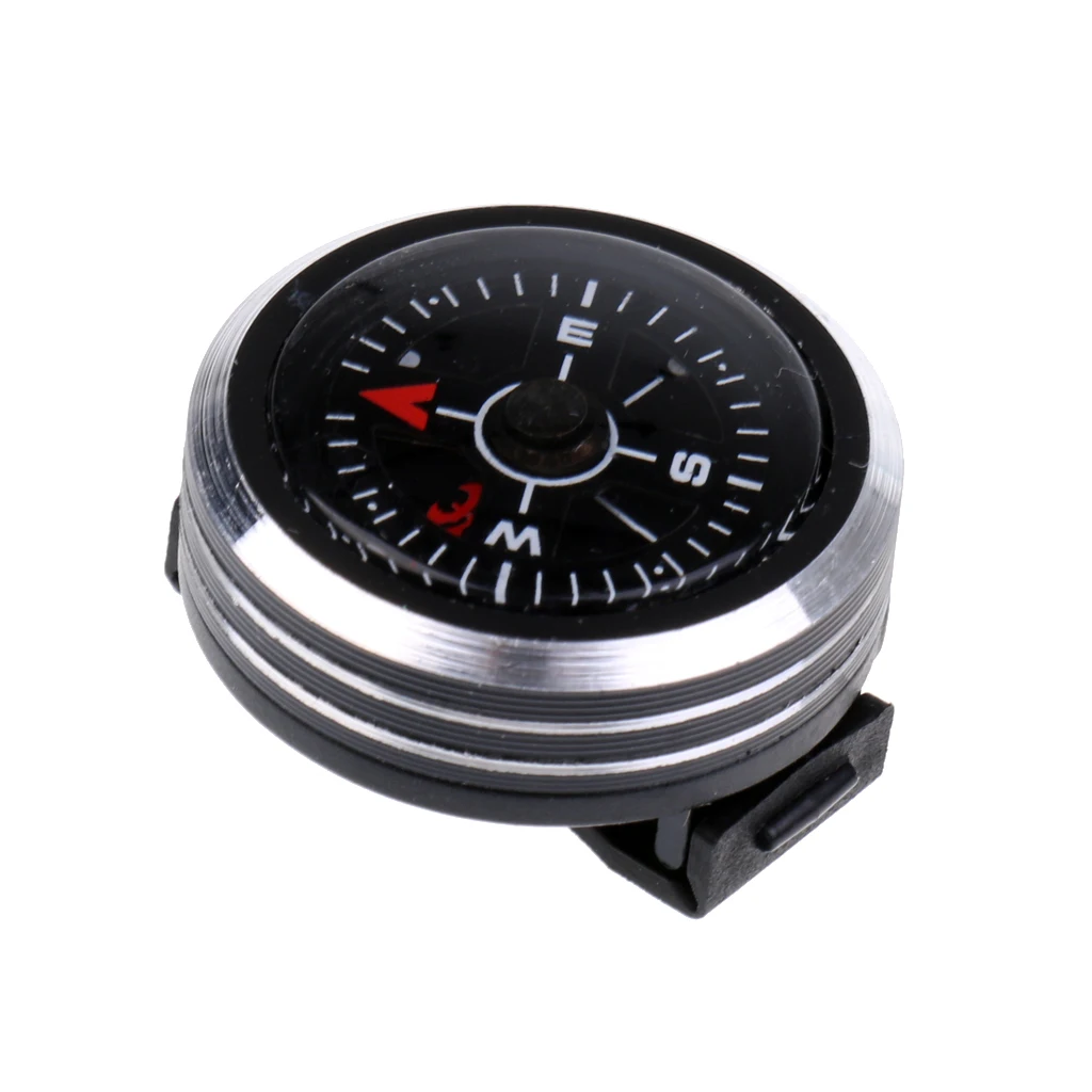 Portatble Watch Band Slide on Wrist Compass Navigation Aluminum Alloy Outdoor Survival Tools for Walking Camping