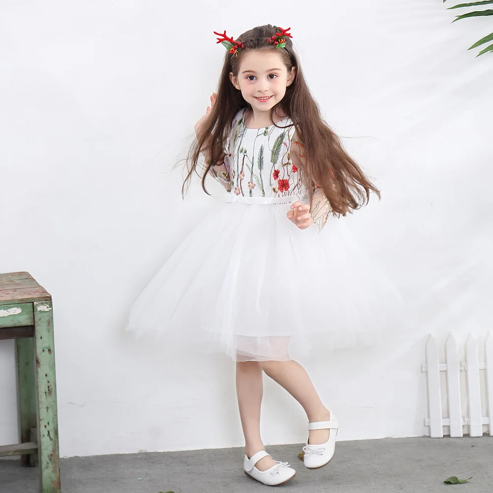 

Baby Girl Clothes Summer Princess Dress Flower Girls Dresses For Party And Wedding White Kids Dresses For Girls