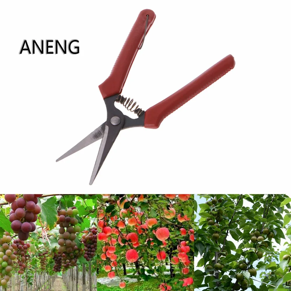 ANENG Carbon Steel Head Gardening Scissors Cutting Branch Shears Bypass Pruner