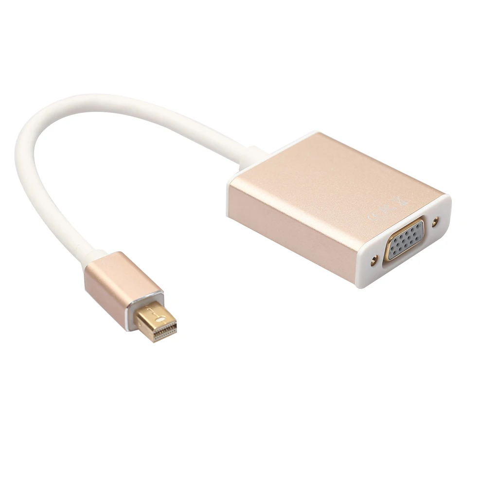 Mini DisplayPort мужчин вставной конвертер для VGA адаптер Кабельное Аудио Видео провода шнура Замена для компьютера MacBook