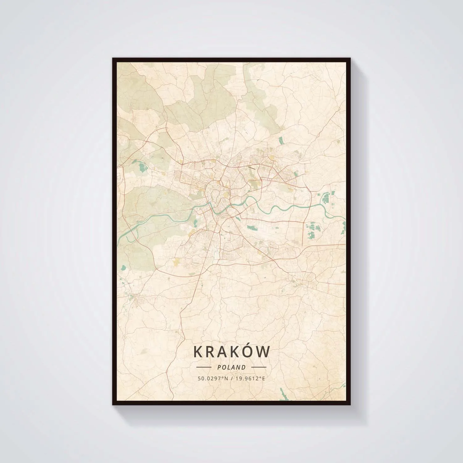 Kalisz Katowice Kielce Koszalin Краковский Legnica Lodz Lublin Olsztyn Opole Plock Poznan Radom Ruda Slaska Poland Poster - Цвет: 10